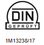 DIN geprüft Prüfzeichen 1M13238-17